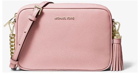 michael kors ginny studded sm crossbody blossom|Ginny Medium Studded Pebbled Leather Crossbody Bag.